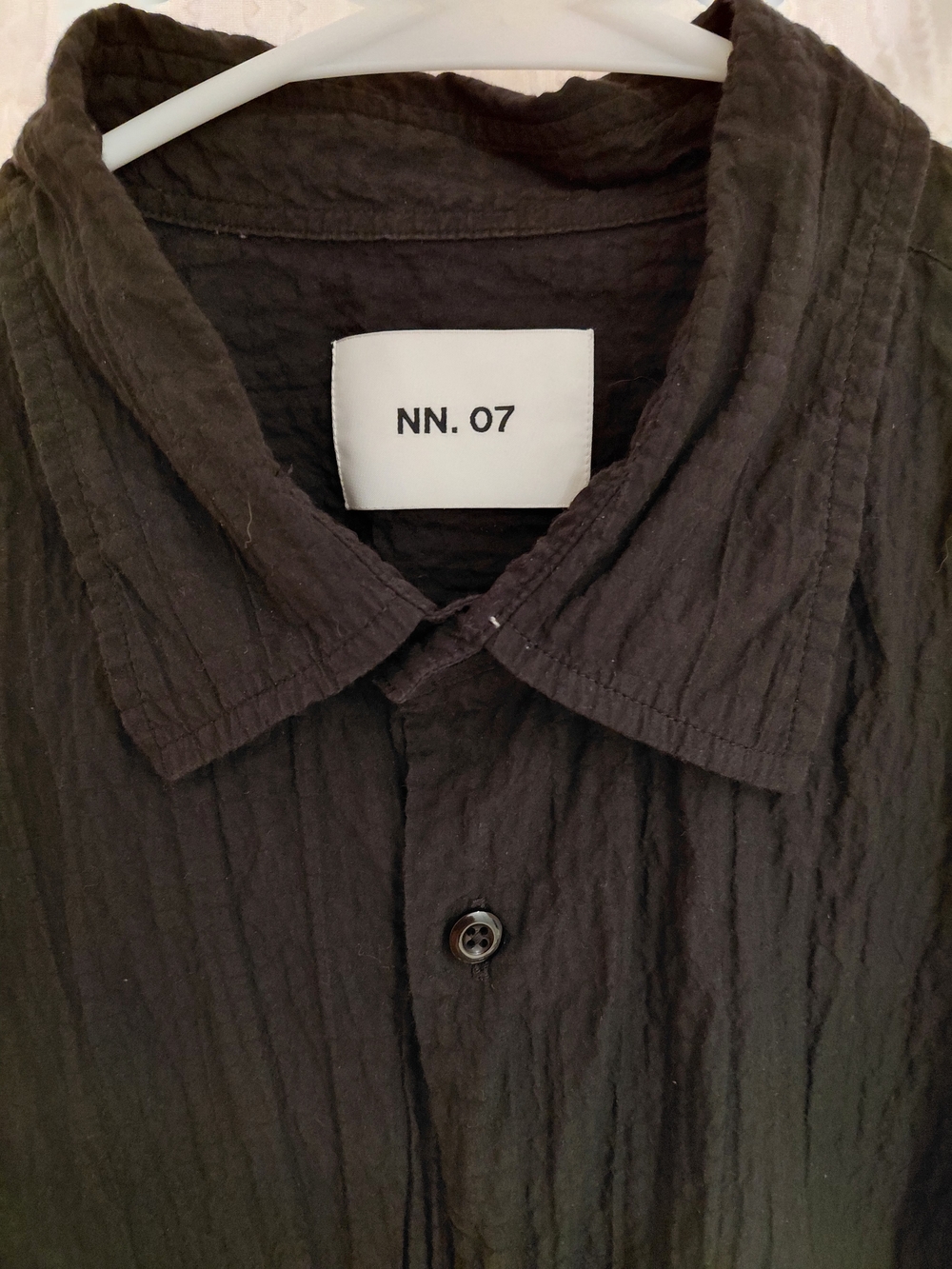 NN07 Men’s Casual Button-Down Shirt in Black XL